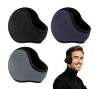 Koxtyzo 3 Piezas Orejeras para Hombre y Mujer, Orejeras Calentadores de Oídos Invierno Plegables Ajustable, para Actividades al Aire Libre