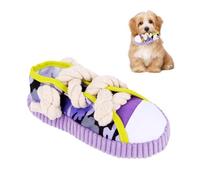 Koxtyzo Juguete para Perros Suave, Juguete para Cachorros con Sonido/Chillón, Juguete Adorable para Cachorros en Forma de Zapato con Campanita, Juguete de Morder para Perros Pequeños