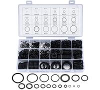 KOXXIAMOQ 850 Piezas O Anillos de Goma, Juego de Anillos de Sello, Kit de Variedad de Anillos O, Juntas de Goma, O-rings, 18 Tamaños de Lavadoras de Goma Negra para Saneamiento e Hidráulica