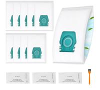 Koyieioo Paquete de 10 bolsas de aspiradora compatibles con Miele Pure TU bolsa de polvo para Guard S1/L1 Junior/Silence/Allergy/Parquet XL/Flex/AllFloor/Gato/Perro/Comfort Series con 3 filtros de