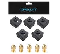 KOYOFEI 5PCS 0,4 mm Nozzles y Calcetines Silicona 3D Printer Parts Hotend Funda Silicona y Boquillas para Ender 3 V2 Neo, CR-6 SE, Ender 3 Neo, Ender 3 Max Neo FDM 3D Printers