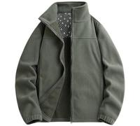Koyojpoe Chaqueta Polar Para Hombres Y Mujeres Estilo Pareja Al Aire Libre Otoño/Invierno Chaqueta Gruesa Y Cálida Con Cuello Levantado.,Aceituna,8XL