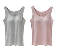 Koyojpoe Tops De Talla Grande con Sujetador Incorporado Confeccionados, Aptos para Personas con Un Peso De hasta 100 Kg.,Estilo_f,l