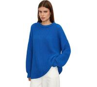 Koyojpoe Women's Crewneck Sweater Chunky Long Sleeve Knitted Pullover Trendy Soft Fall Winter Basic Jumper Top.Keep Warm Loose Casual.,Azul Real,S