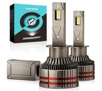 KOYOSO H1 LED Bombillas Coche,10000LM Xenon Blanco 6000K para 12V Auto, 2 Lámparas