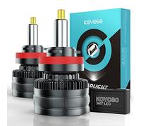 KOYOSO H11 LED Bombillas 360° 30000LM 160W Faros de Iluminación para 12V Automóvil, 6500K Blanco