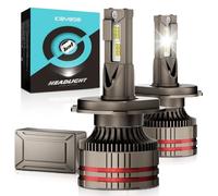 KOYOSO H4 LED Bombillas 180W 36000LM Lámpara Faro para 12V Auto, 2 Piezas