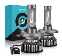 KOYOSO H4 LED Bombillas Coche,10000LM Xenon Blanco 6000K para 12V Auto, 2 Lámparas
