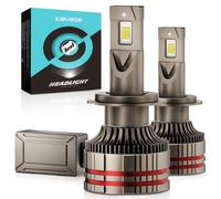 KOYOSO H7 LED Bombillas Coche, 10000LM Lámpara Faro para 12V Auto, 2 Piezas