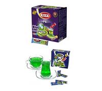 KOZA kiwi instantánea en polvo Stick envuelto individualmente paquete de 50 | Polvo para bebida caliente o fría | Té Turco | polvo de té helado | té frío | te de frutas