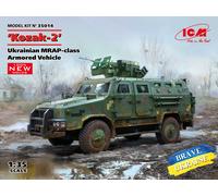 Kozak-2, Ucraniano Mrap-Class Armored Vehicle (100% New Moldes) 1 :3 5 Plástico