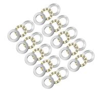 Kozelo 10 Piezas Cojinete de Bolas de Empuje F10-18M 10mm x 18mm x 5.5mm | Cojinete de Bolas de Empuje en Miniatura de Acero Cromado con Arandela, para Herramientas de Máquinas