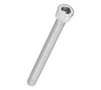Kozelo 10pcs Tornillos de Cabeza Hexagonal - [M6-1 x 65mm] Acero Inoxidable 304 Totalmente Roscado Allen Tornillo para Motor Eléctrico Ventilador Impresión 3D Reparación, Plateado