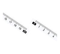 Kozelo 10uds Adhesiva Cinta Medida 20cm x Izquierda a Derecha Transparente | Métrica, Lectura, Impermeable Adhesivo Regla Cinta, para Trabajo Banco Sierra Mesa