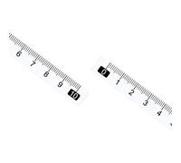 Kozelo 10uds Adhesiva Cinta Medida Métrica - [10cm x Izquierda a Derecha Lectura] Impermeable Adhesivo Regla Cinta para Trabajo Banco Sierra Mesa, Transparente