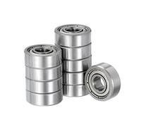 Kozelo 10uds Profundo Ranura Bola Rodamientos - [5 mm x 14 mm x 5 mm] Alto Carbon Acero Bolas para Motores Máquina Herramienta Caja Cambios Cojinetes Uso, Doble Blindado ABEC1