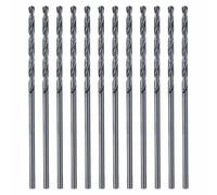 Kozelo 12 pcs Barrena de 1.7 Mm - [#51 Diámetro] M2 HSS Micro Numerada Mini Herramienta de Corte para Mecanizado de Metal Duro Carpintería Uso, Ángulo de Corte 135° Nitruración Negro