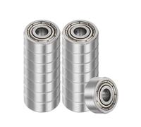 Kozelo 15pcs Rodamientos rígidos de bolas 623-ZZ - [3mm Diámetro x 10mm OD x 4mm Grosor] Rodamientos P6 de doble blindaje de metal para equipos industriales acero al carbono Z1
