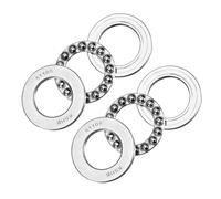 Kozelo 2 Piezas 51105 Cojinete de Bolas de Empuje - [25mm x 42mm x 11mm] Cojinete de Bolas de Empuje en Miniatura de Acero Cromado con Arandela para Herramientas de Máquinas