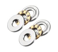 Kozelo 2 Piezas Cojinete de Bolas de Empuje F5-12M 5mm x 12mm x 4mm | Cojinete de Bolas de Empuje en Miniatura de Acero Cromado con Arandela, para Herramientas de Máquinas