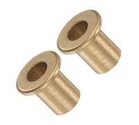 Kozelo 2 Piezas de Cojinete de Manga Bridado - [10mm x 14mm x 20mm] Casquillo de Bronce sin Aceite para Uso en Equipos | Dorado