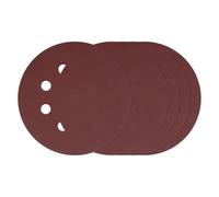 Kozelo 20Pcs Discos de Lija, 220mm Lija Circular 8 Agujeros Discos de Pulir para Lijadora Orbital Aleatoria con Gancho y Bucle, Ideal para Lijadora de Yeso Madera Metal (120 Granos, Rojo)