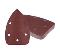 Kozelo 25 Piezas Papel de Lija para Lijadora de Ratón - [400 Granos 3.5" X 5.5"] Triangulares con Cierre de Gancho y Bucle para Madera Muebles | 5 Orificios Óxido de Aluminio
