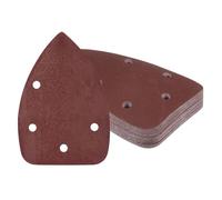 Kozelo 25 Piezas Papel de Lija para Lijadora de Ratón - [600 Granos 3.5" X 5.5"] Triángulo con Cierre de Gancho y Bucle para Muebles de Madera | 5 Orificios Óxido de Aluminio