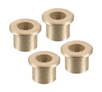 Kozelo 2pcs Cojinetes de Manga Bridada - [8mm de Diámetro x 12mm de Diámetro Exterior x 12mm de Longitud x 2mm de Grosor de Brida] Casquillos Autolubricantes de Bronce Sinterizado