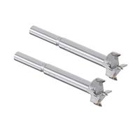 Kozelo 2uds Brocas Taladros Brocas - [19 mm] Tungsteno Carburo Barrena Abridor para Madera Muebles Bisagra Carpintería Uso, Ronda Vástago, Gris