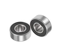 Kozelo 2uds Profunda Ranura Bolas Rodamientos [3/8" x 7/8" x 9/32"s] Cromo Acero Bolas para Motores Máquina Herramienta Cambios Cajas Rodamiento Uso Doble Sello