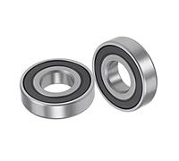 Kozelo 2uds Profundo Ranura Bolas Rodamientos - [12 mm x 28 mm x 7 mm] Cromo Acero Bolas para Motores Máquina Herramienta Caja Cambios Cojinetes Uso, Doble Sellado ABEC1