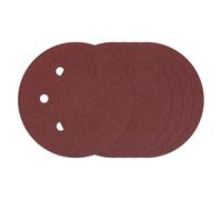 Kozelo 30 Pcs Discos de Lija de 220 mm 40 Grit 6 Agujeros Tipo Gancho y Bucle para Lijadora Orbital Aleatoria Adecuados para Lijadora de Yeso Madera Metal Muebles, Rojo