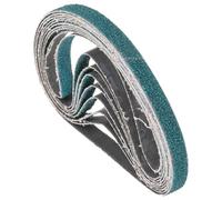 Kozelo 4 Bandas De Lija 3/8 X 21 Pulgadas 40 Grit Zirconia Abrasivas Para Lijadora De Banda Metal Madera Remoción De Óxido Y Soldadura