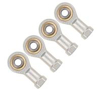 Kozelo 4Pcs Cojinete de Articulación de Extremo de Varilla - [6mm Diámetro Interior Rosca Hembra M6X1.0 Izquierda] Extremo de Varilla de Pesca, Acero al Carbono