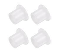Kozelo 4pcs Cojinetes de Manga Bridados de Nylon [10mm de Diámetro x 14mm de Diámetro Exterior x 14.6mm de Longitud] Casquillos de Plástico de Nylon para Eje, Blanco