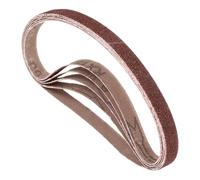 Kozelo 5 Pcs Bandas de Lijado 10mm x 533mm 60 Grit Óxido de Aluminio Papel de Lija Abrasivo para Lijadora de Banda Metal Molienda Trabajo en Madera Eliminación de Óxido de Soldadura