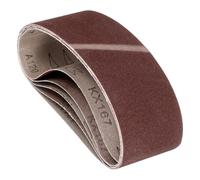 Kozelo 5 Pcs Bandas de Lijado 76mm x 533mm 120 Grit Óxido de Aluminio Papel de Lija Abrasivo para Lijadora de Banda Pulido de Metal Trabajo en Madera Eliminación de Óxido