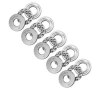 Kozelo 5 Piezas 51201 Cojinete de Bolas de Empuje - [12mm x 28mm x 11mm] Cojinete de Bolas de Empuje en Miniatura de Acero Cromado con Arandela para Herramientas de Máquinas