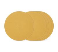 Kozelo 50pcs Discos de Lijado 3 Pulgadas 60 Grit de Gancho y Bucle Lijadoras Orbitales Aleatorias Adecuadas para Lijadora de Yeso Madera Metal Muebles, Amarillo