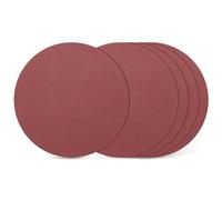 Kozelo 5pcs Discos de Lijado 6 Pulgadas 120 Grit de Gancho y Bucle Papeles de Lija Orbital Aleatorios Adecuados para Lijadora de Yeso Madera Metal Muebles, Rojo
