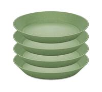 Koziol 4 Platos hondos Connect Ø24 cm Nature leaf green
