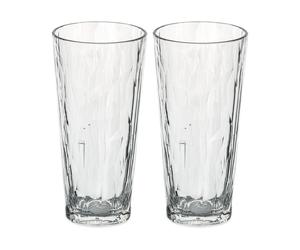 Koziol Club No. 19 vaso plast 25 cl 2-pack Cristalino