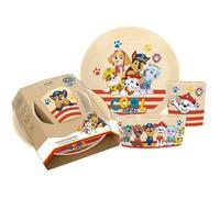 Koziol Connect Paw Patrol Vajilla infantil de 3 piezas, plástico, arena orgánica