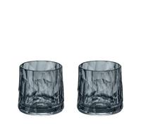 Koziol Juego de 2 vasos de whisky SUPERGLAS CLUB n.º 2 gris transparente