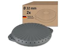 Koziol Move Pizza 32 - Juego de 2 cajas reutilizables para pizzas (32 cm, plástico, reutilizable, irrompible, apto para lavavajillas, para llevar y catering