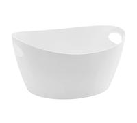Koziol Organizador, Lid, Tubo, Almacenamiento, Washtub, Recycled White, 15 L