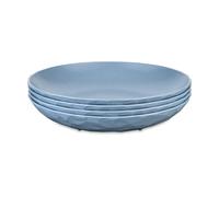 Koziol Plato hondo Club Ø22 cm. 4-pack termoplástico biocircular Nature flower blue