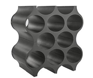Koziol Set-UP - Botellero de plástico 23 x 35.3 x 36.4 cm, Deep Grey