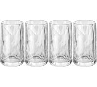 Koziol Superglas Club No. 7, 4 piezas, 4 cl, vaso de chupito y shot de plástico cristalino, lujoso, irrompible, reutilizable, fiesta, camping, set de 4